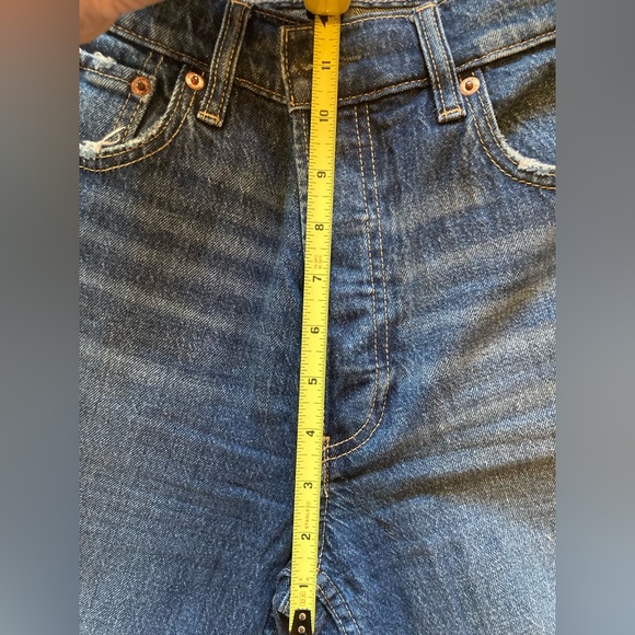 GAP Cheeky Straight High Rise jeans • size 27/4 • dark faded rinse • EUC - Picture 2 of 7